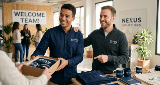 Scalable Employee Welcome Pack Apparel and Accessories for Business