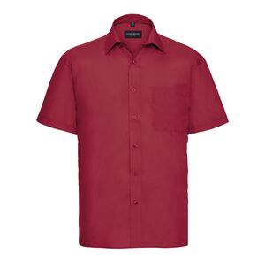 Russell Collection RU935M - Men's Short Sleeve Polycotton Easy Care Poplin Shirt