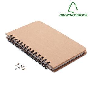 GROWNOTEBOOK™ Zápisník z borovice - GiftRetail MO6225