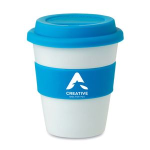 ASTORIA PP ASTORIA 350ml White Tumbler with Silicone Lid - GiftRetail MO8078