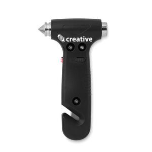 RESQ Multi-Function Emergency Hammer with LED Light - GiftRetail MO8470