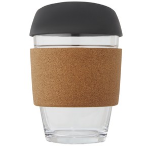 Eco-Friendly Borosilicate Glass Tumbler with Cork Grip - EgotierPro 100665