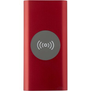 Juice 8000 mAh Type-C recycled aluminium wireless power bank - EgotierPro 124385