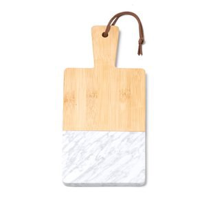 Claps 70078 - Přírodní Bambus a Mramor Krájecí Deska