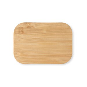 Obědová krabička. Obědový box z nerezové oceli s bambusovým víkem - Egotier 94025