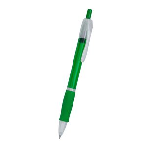 Stamina HW8008 - ONTARIO Push ball pen in translucent finish and soft matching grip