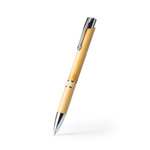 Stamina BL8093 - BESKY Ball pen with body in bamboo and push button in metal finish