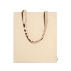 BERNA 100% organic cotton bag with reinforced 70 cm long handles