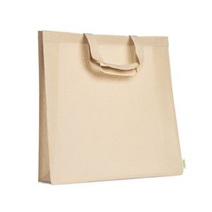Stamina BO7159 - NARBONA 100% organic cotton bag with gusset and reinforced 35 cm short handles