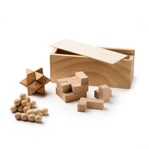 ROCKS Sada 3 dovednostních her z přírodního dřeva - EgotierPro JU1009