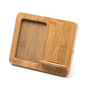 VULCO Wireless charger with photo frame made of bamboo - EgotierPro CR2992