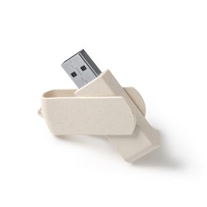 KINOX USB memory stick with main structure and swivel clip in wheat fibre - EgotierPro US4193