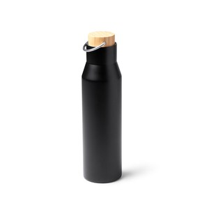 MEYER Double-walled 304 stainless steel thermal bottle with bamboo cap - EgotierPro BI1366