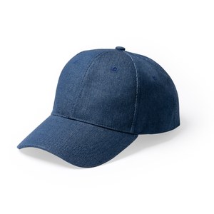ISBUD 6-panel cap in recycled denim fabric