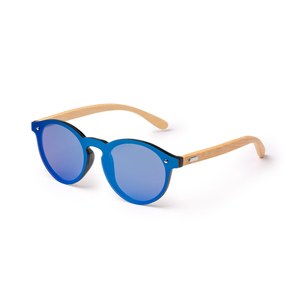 COLTON Sunglasses with mirror lenses and bamboo temples - EgotierPro SG1466