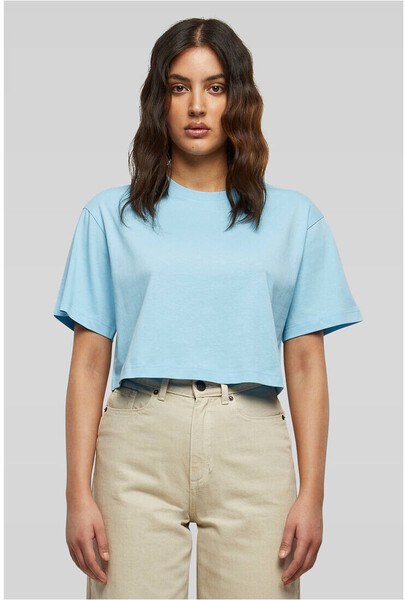 BUILD YOUR BRAND BY264 - LADIES SHORT OVERSIZED TEE