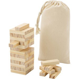 Jumble wooden toppling tower game - EgotierPro 104612