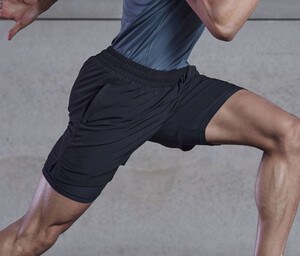 TOMBO TL615 - MEN'S DOUBLE LAYER SPORT SHORTS