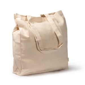 Stamina BO1651 - LOPIS Bag made with 100% organic cotton of 220 g/m² with gussets on the base and sides in natural finish