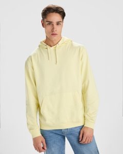 Roly SU2204 - KENIA Unisex hooded sweatshirt in non-brushed cotton with a washed effect