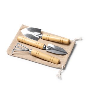 Stamina TO1684 - CROCUS Gardening set with 3 acceosrios made of stainless steel and bamboo handle