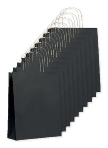 Pack of 100 GiftRetail MO6173 - PAPER TONE M Eco-Friendly Medium Recycled Gift Bag 90gsm