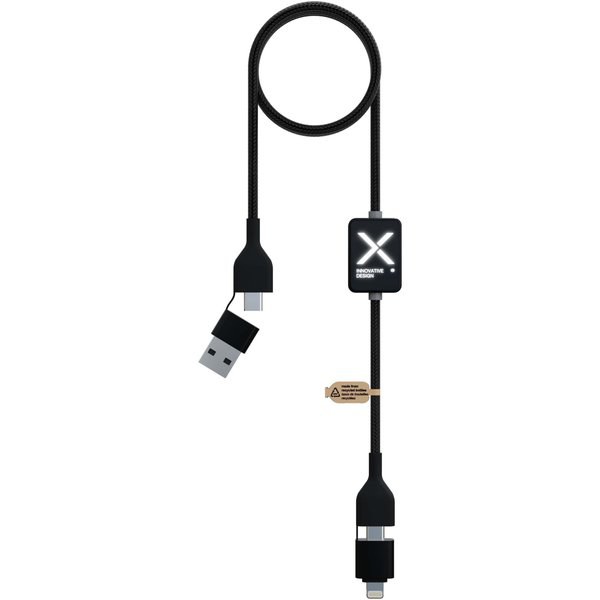SCX.design 2PX212 - C32 60 W nabíjecí kabel s přepínačem a podsvíceným logem